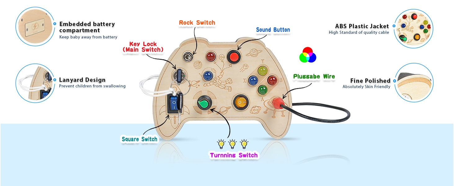 busy board sensory toys for autistic children