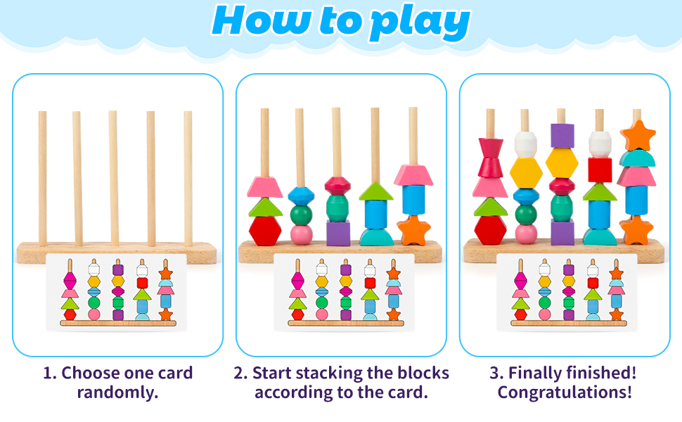 How to Play the Wooden Sequencing Toys