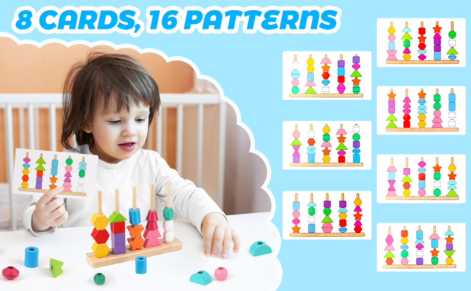 8 CARDS WITH 16 PATTERNS 